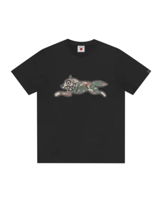 Camo running dog woodland t-shirt