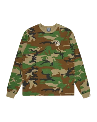 Camo waffle ls t-shirt