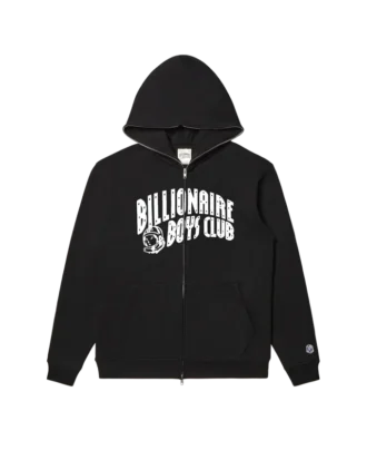 Classic curve logo full zip hoodie