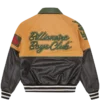 Club cracked leather varsity jacket Club cracked leather varsity jacket