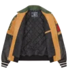 Club cracked leather varsity jacket Club cracked leather varsity jacket