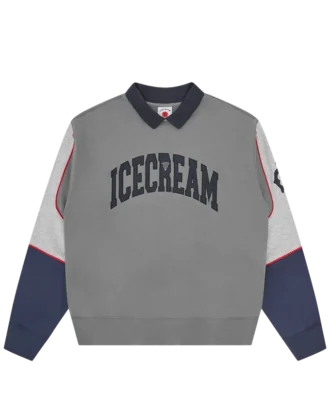 Collared warm-up sweatshirt