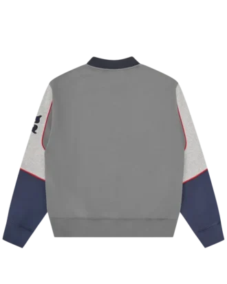 Collared warm-up sweatshirt
