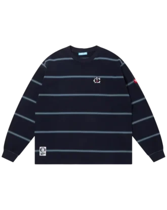 Cotton border ls t-shirt