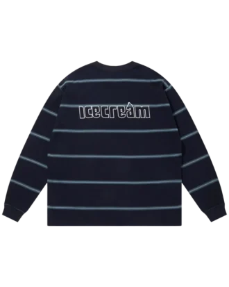 Cotton border ls t-shirt