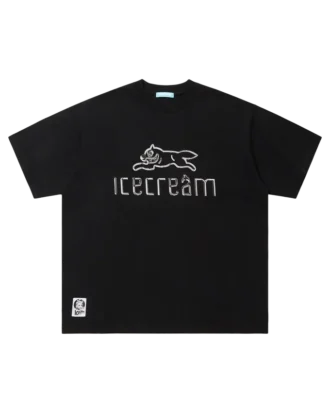 Cotton t-shirt running dog