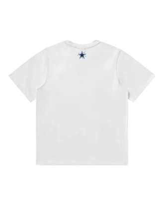 Dallas cowboys curve logo ss white tee