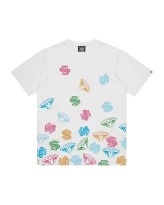 Diamonds & dollars jumble t-shirt