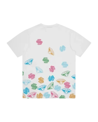 Diamonds & dollars jumble t-shirt