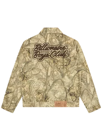 Diamonds & dollars tree camo trucker jacket