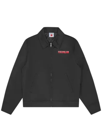 Drippy quilted work jacket