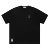 Embroidered logo cotton t-shirt running dog