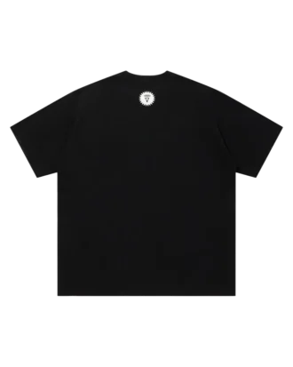Embroidered logo cotton t-shirt running dog