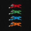 Embroidered logo cotton t-shirt running dog