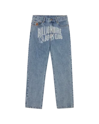 Faded arch logo denim pants Faded arch logo denim pants