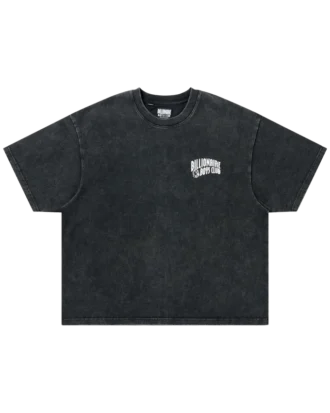 Faded curve ss knit