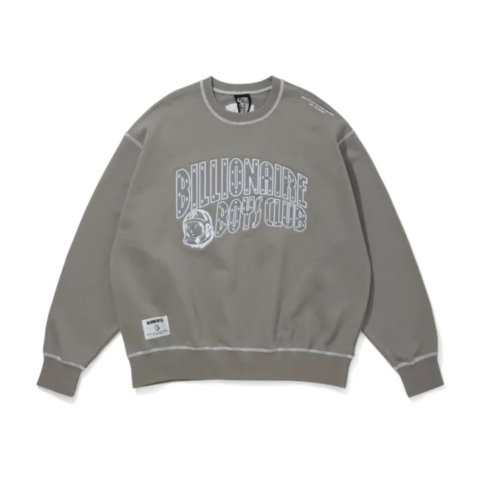 Felt logo sweatshirt arch logo