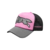 Glitter running dog trucker cap