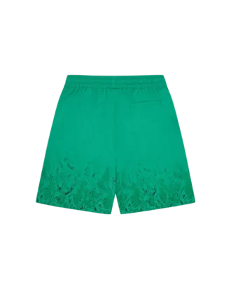 Gradient snakeskin running dog swim shorts