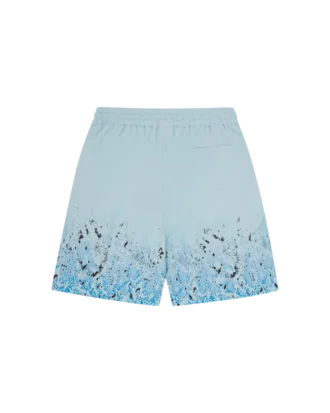Gradient snakeskin running dog swim shorts
