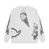 Halftone multi logo ls t-shirt
