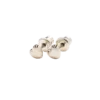 Heart silver earrings
