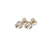 Heart silver earrings