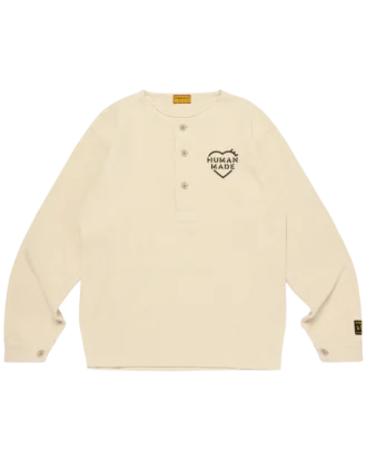 Henley neck l/s t-shirt