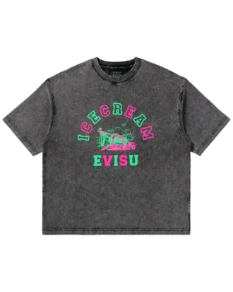 Icecream x evisu printed t-shirt