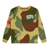 Kids space camo ls t-shirt
