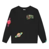 Kids space camo ls t-shirt