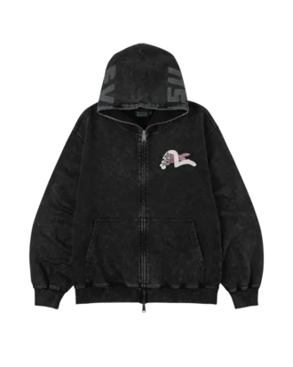 Logo with seagull emb. & printed hood sweatshirt Logo with seagull emb. & printed hood sweatshirt