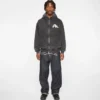 Logo with seagull emb. & printed hood sweatshirt