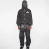 Logo with seagull emb. & printed hood sweatshirt