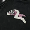 Logo with seagull emb. & printed hood sweatshirt