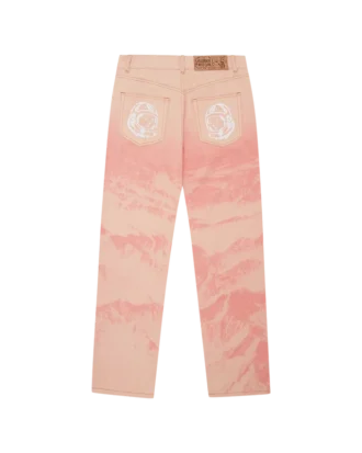 Mountain print astro denim pant Mountain print astro denim pant