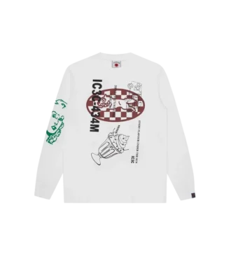 Multi graphic ls t-shirt