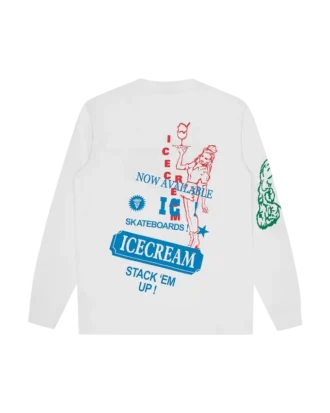 Multi graphic ls t-shirt