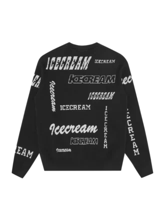 Multi logo knit crewneck