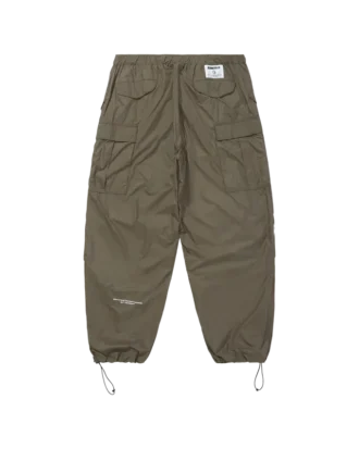 Nylon wide cargo pants