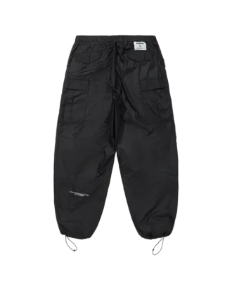Nylon wide cargo pants
