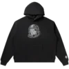 Outline curve logo hoodie