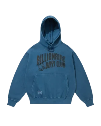 Overdyed hoodie arch logo