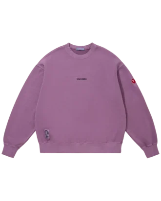 Overdyed sweatshirt running dog