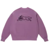 Overdyed sweatshirt running dog