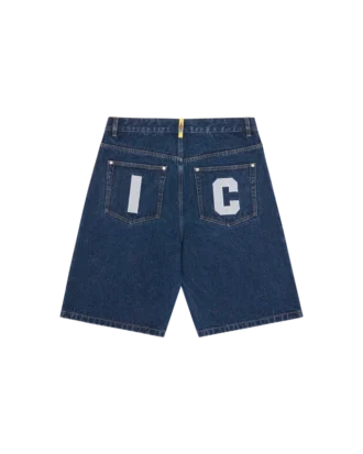 Running dog denim shorts