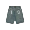 Running dog denim shorts Running dog denim shorts