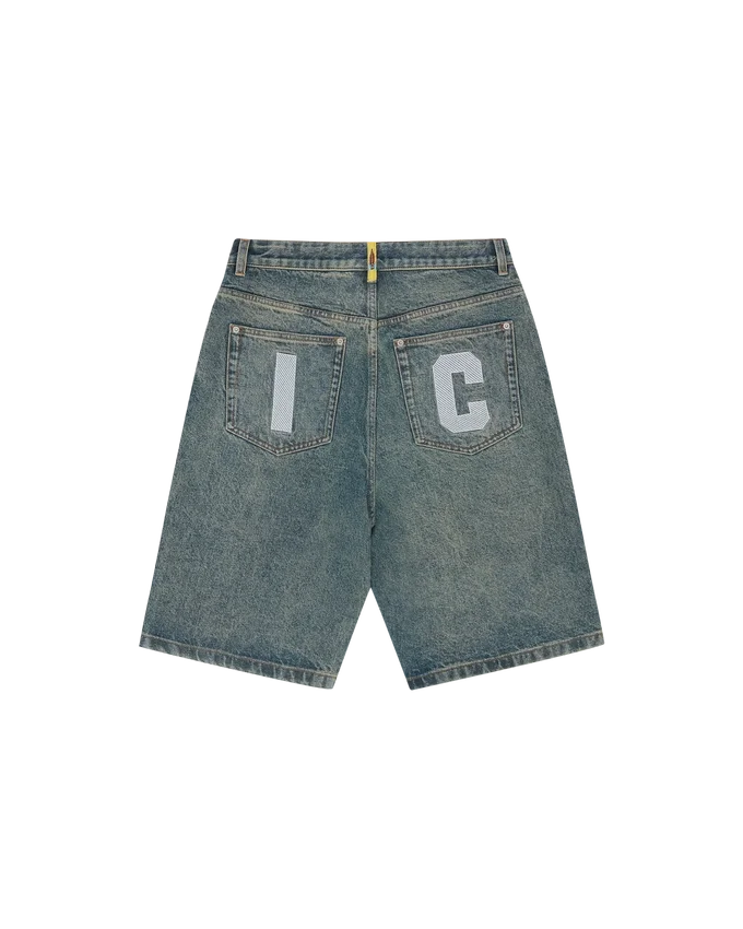 Running dog denim shorts Running dog denim shorts