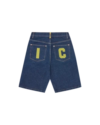 Running dog denim shorts