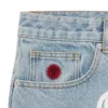 Running dog denim shorts Running dog denim shorts